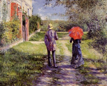Gustave Caillebotte Painting - Rising Road Gustave Caillebotte